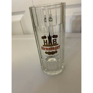 Mug Beer Glass Hb Henninger Frankfurt AM Main‎ Von Frankfurt Aus in Alle Welt